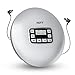 Produktbild HOTT CD611T Tragbarer CD-Player mit Bluetooth Personal Compact CD Player, Anti-Skip/Anti-Shock, Discman-Musikplayer mit Kopfhörern-Sliver