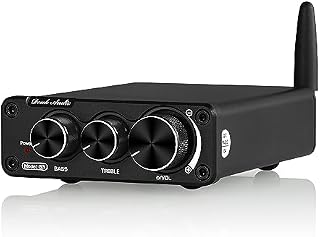 Nobsound G3 Bluetooth 5.0 Stereo wzmacniacz audio, odbiornik, 2-kanałowy, klasa D, mini wzmacniacz mocy HiFi do głośników domowych, 50 W x 2 TPA3116 (czarny)