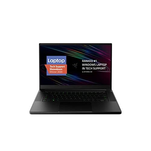 Razer Blade 15 Gaming Laptop 2020: Intel Core i7-10750H 6 Core, NVIDIA GeForce RTX 2070 Max-Q, 15.6" FHD 1080p 144Hz, 16GB RAM, 512GB SSD, CNC Aluminum, Chroma RGB Lighting, Thunderbolt 3, Black