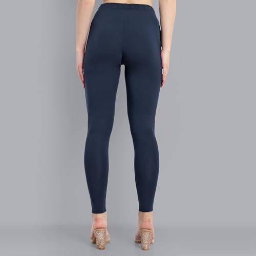 Image of ONE SKY Women Full Length Leggings | Cotton Modal Spandex Blend | High Waist Stretchable & Bio-Washed Fabric | Colour-Lock Technology | Comfortable Leggings for Women