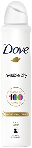 Dove Invisible Dry Compressed Strong Antiperspirant Aerosol Spray, Anti-Sweat Deodorant For Men And Women For A Cool, Fresh And Clean Fragrance 48 Hour Protection (250ml)