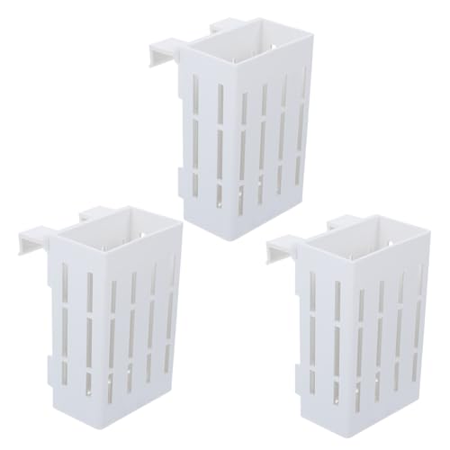FUTUREORYY 3 Piezas Soporte Colgante para Plantas Acuáticas Maceteros Plásticos Duraderos para Peceras Mejora Crecimiento Raíces Decoración Versátil para Acuarios y Jardines