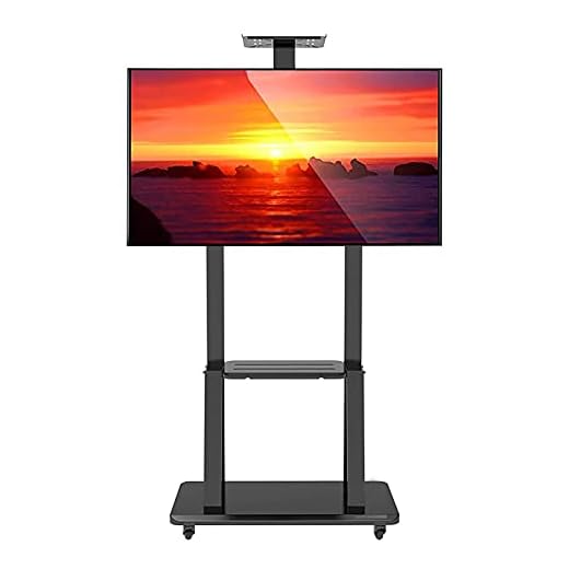 Universellt fäste för tv-stativ med kamerahylla och förvaringsfack, höjdjusterbar hög tv-fot, för 43 till 75 tums platt-tv