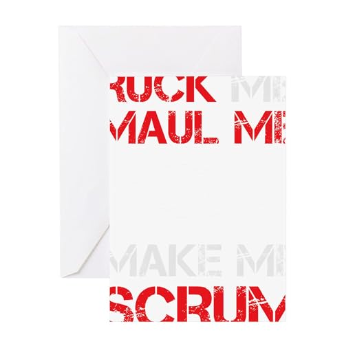 CafePress Rugby Greeting Card - Ruck Me Maul Me Design