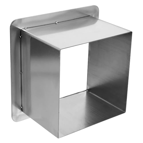 Caneca cuadrada de acero inoxidable para encimera 160mm miniatura 1