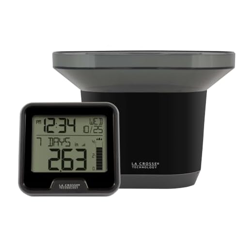 La Crosse Technology 724-1409 Wireless Rain Station , Black