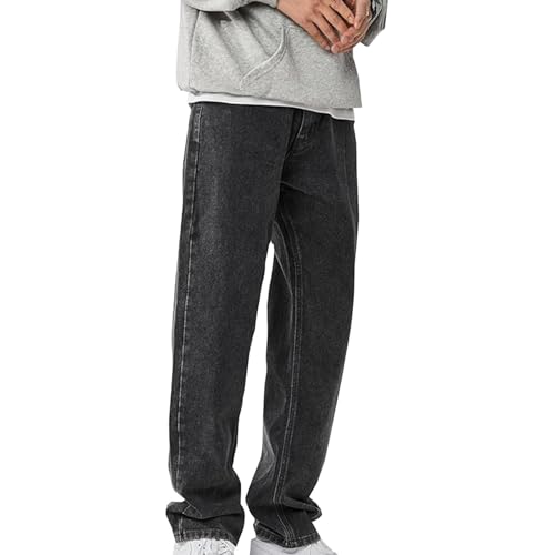 Jean homme hip-hop pantalon élégant couleur unie pour sorties urbaines branchées