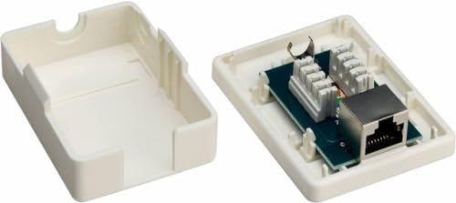 Preisvergleich Produktbild Goobay 77634 1-port RJ45 Anschlussdose, CAT 6, STP