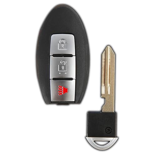 KeylessOption Key Fob Replacement 3-Button - Nissan Leaf, Quest, Juke,