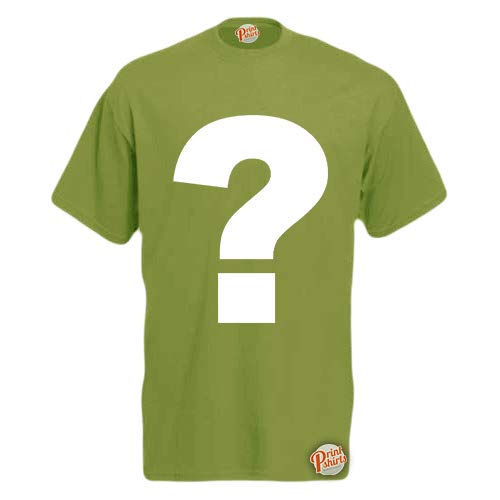 Brook Hi Vis Uk Men's Olive Question Mark! Funny T-Shirt X-Large