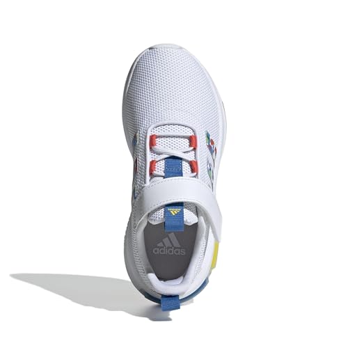 adidas Originals Runfalcon męskie buty do biegania, Białe światło czerwone światło królewski niebieski, 6.5 Big Kid