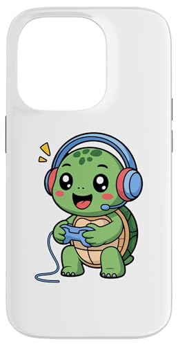 Turtle Playing Video Game Reptiles Testudines Gamers �X�}�z�P�[�X iPhone 14 Pro �p