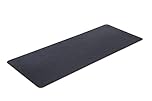 MOTIONTEX 8M-110-24C-5 Exercise Equipment Mat for Under Stationary Bike, Spin Bike, Fitness Equipment, Home Gym Floor Protection, 24" x 60", Black