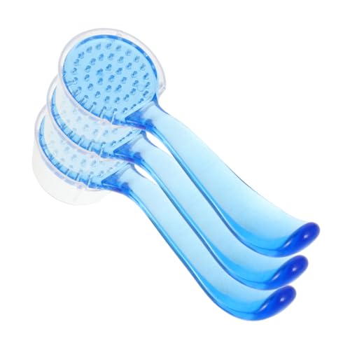 Gogogmee Goat Horn Brush Set 3pcs Facial Cleansing Brush Gentle Face Scrub Efficient Nose Cleaning for Healthy Skin