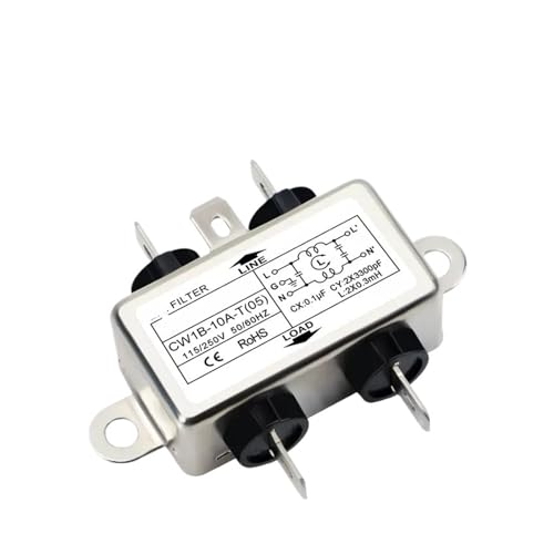 Filtre secteur anti-interférence 220V CW1B-6A-T 05 monophasé pour armoire électrique