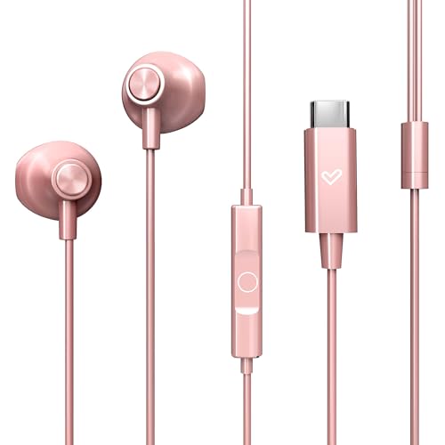 Energy Sistem EasyPods Type C - Auriculares con Cable (Rosa)