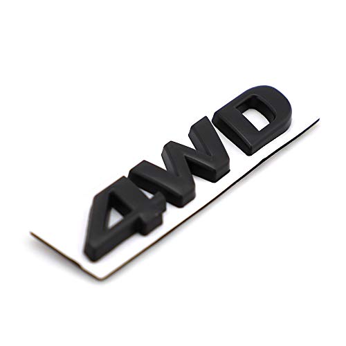 Image of 4WD Emblem 3D Metal Decal Car Side Rear Front Trunk Door Fender Bumper Badge Decal Sticker for Off Road SUV Auto Truck (1 PC)