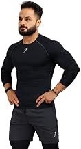 FUAARK Men's Full Sleeve Compression T-Shirt - Athletic Base Layer for Fitness, Cycling, Training, Workout, Tactical Sports Wear