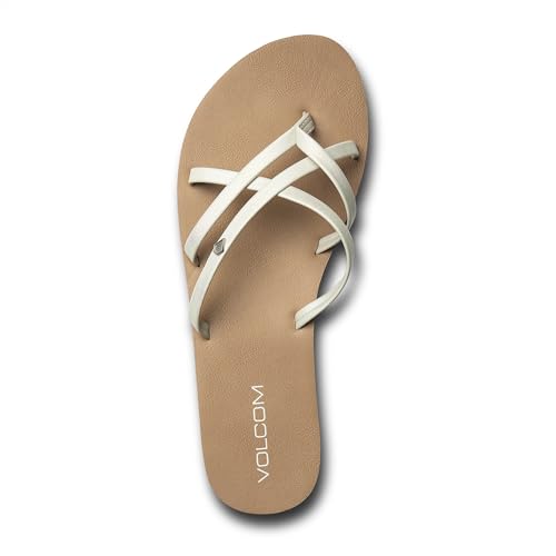 Image of Volcom Women's New School Strappy Flip Flop Flat Slide Sandal