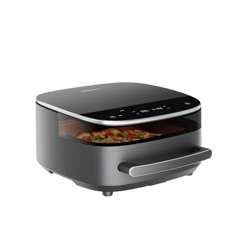 6 QT Large Air Fryer, Fits 12' Pizza, 50 dB Ultra-Low Noise, Dual Heating Technology,11-IN-1,Quiet Smart Air Fryer with Window and Light, Digital Wide Fryer, Dishwasher Safe, Extra Large Family Size