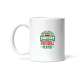 Gift for Fantasy Football Fans Quote World Okayest Fantasy Football Player 11oz 15oz White Coffee Mug