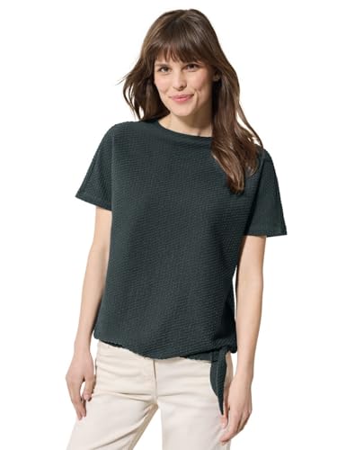 Cecil B323112 T-Shirt Femme en coton doux de couleur unie
