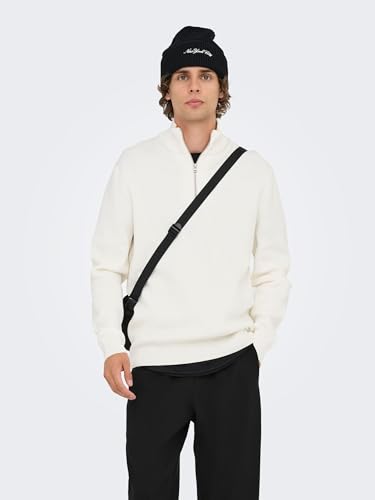 ONLY & SONS Half Zip Knit fini les pulls sans forme ni style