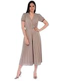 silvian heach schuhe  Silvian Heach Damen Long Dress Moanda Kleid, Beige (Mellow Buf Mellow Buf), X-Small