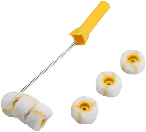 Pipe Paint Roller with Frame, Pipe Painter Refill, Smart Roller Kit for Painting Pipes, Tubepoles, Steel bar, and Curved Surfaces