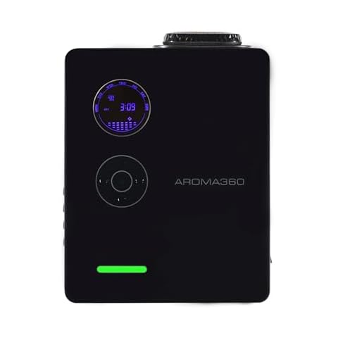 Aroma360 DaVinci360 Scent Diffuser Advanced Atomization Technology, Programmable Timer, Secure Fragrance Lock, Waterless and Heatless, Cold Air Diffusion Built in Fan Safe for Everyone 1,200 sq ft Cover