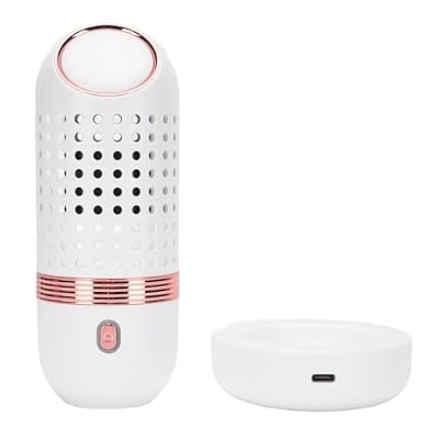 Omquot Fruit and Vegetable Washing Machine, High Efficiency, Food Purifier IPX7 with Charging Base, Multifunctional Device (White)