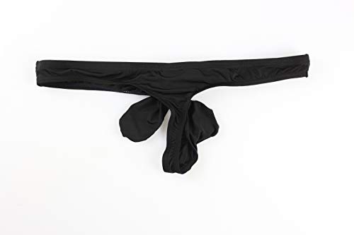 Mens Elephant Nose Underwear Sexy Hollow Out Thong Naughty Ice Silk Briefs3