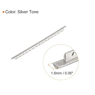 sourcing map Ukulele Fret Wire Fretboard 18 Fret 1.6mm Argenté pour Fingerboard Remplacement, Paquet de 18 - Les Beatles, Paul McCartney, John Lennon, RIngo Starr, George Harrison sourcing map Ukulele Fret Wire Fretboard 18 Fret 1.6mm Argenté pour Fingerboard Remplacement, Paquet de 18 – Image 2