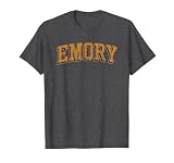 Emory Eagles Vintage Block Dark Heather Officially Licensed T-Shirt