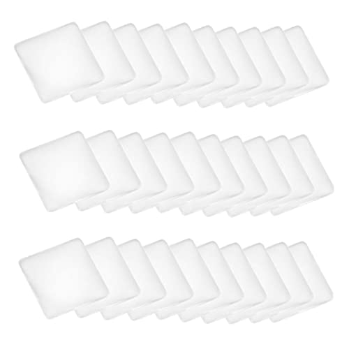 Accesorios de cristal cuadrados Hemobllo de 25mm para bisutería y bricolaje, 100 piezas