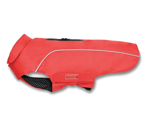 Wolters Regenjacke Easy Rain | Perfekter Schutz bei Regenwetter für Hunde | Farbe Koralle Gr. 44 (Rückenlänge 43-45 cm)