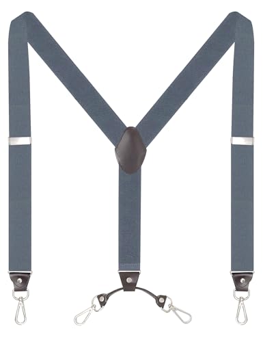 Image of Men's Suspenders with Swivel Hooks and Adjustable Braces, Suitable for Heavy Duty, Big and Tall