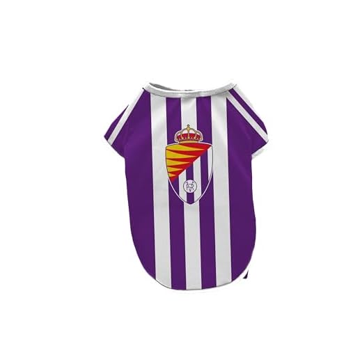 CyP Brands- Real Valladolid, Camiseta, Ropa para Perros, Camiseta fútbol, Talla M, Color Morado, Producto Oficial