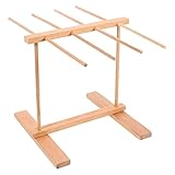 Hemoton Wooden Pasta Drying Rack Noodle Hanger for Fresh Spaghetti Easy to Assemble and Store Kitchen Supply for All Types of Noodles
