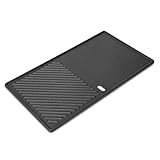 7637 44,5 cm Grill-Kochplatte für Weber Spirit I & II 200 Serie – E210 E220 S210 S220, Reversible Griddle-Platte für Frontbedienung-Gasgrills