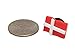 Denmark Flag Shoe Charm, Denmark Shoe Charm, Dane Pride, Handmade in USA