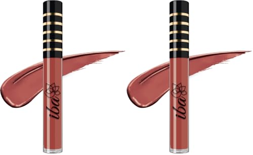Image of Iba Maxx Matte Liquid Lipstick- Caramel Nude | Infused with Vitamin E & Almond Oil | Transfer Proof & Long Lasting | Waterproof & Smudge Proof | Velvet Matte Finish & Highly Pigmented | Lightweight & Comfortable | Non-Sticky and Non-Drying | Lip Makeup | 2.6ml
