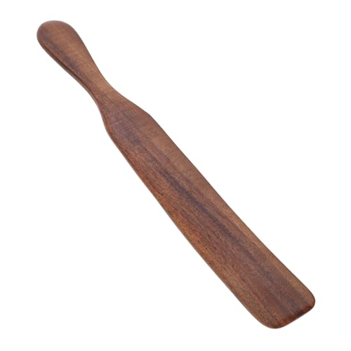 CIYODO Long Handle Splatter Wooden Kitchen Spatula Non Stick Cooking Tool Long Handle for Easy Flipping and Stirring Wooden Utensils for Baking and Cooking