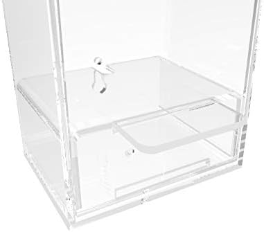 FixtureDisplays® Tabletop Wall Mounted Acrylic Hand Sanitizer Dispenser Locked Secure Enclosure 119085 image 5