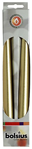 Bolsius Candele da Cena, Cera di paraffina, Oro
