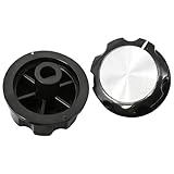 2-Pack D-Type Shaft Timer Knob, Universal Air Fryer Replacement Control Knob - Compatible with Most Air Fryer Models, Easy Install Accessory Part