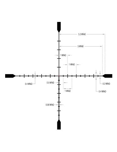Image of Trijicon Tenmile First Focal Plane (FFP) Riflescope with Red /Green MRAD Precision Tree Reticle
