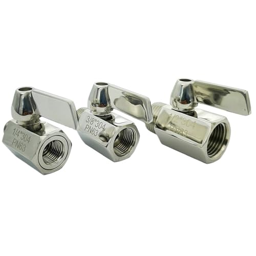 Válvula de bola de 3/4 pulgadas con rosca exterior doble en acero inoxidable 2