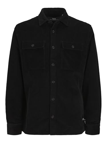 JACK & JONES Men's Rddbrady Overshirt Cord. L/S Noos Shirt, Black, M