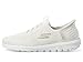 Skechers Women's Go Walk Travel Milan Hands Free Slip-Ins Sneaker, Off White, 6